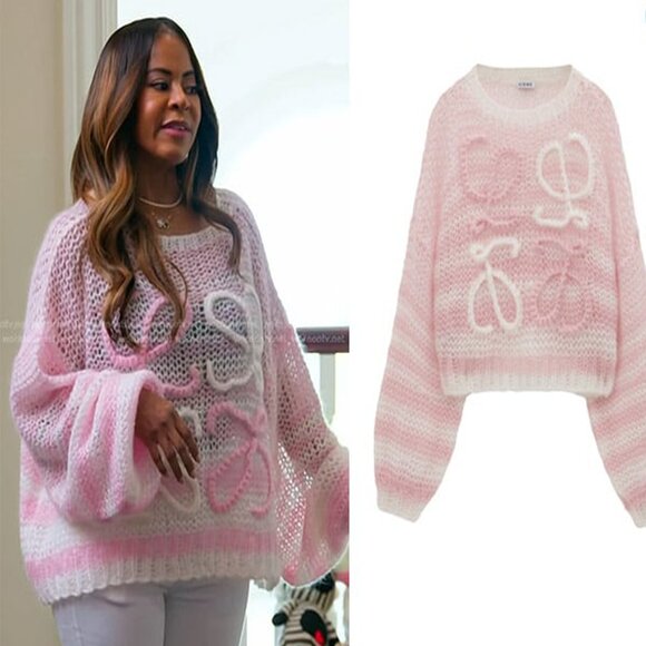 Loewe Sweaters - Loewe Pink Mohair Sweater